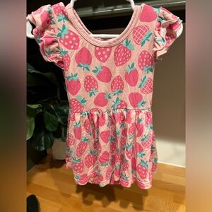 Little Sleepies twirl strawberry dress